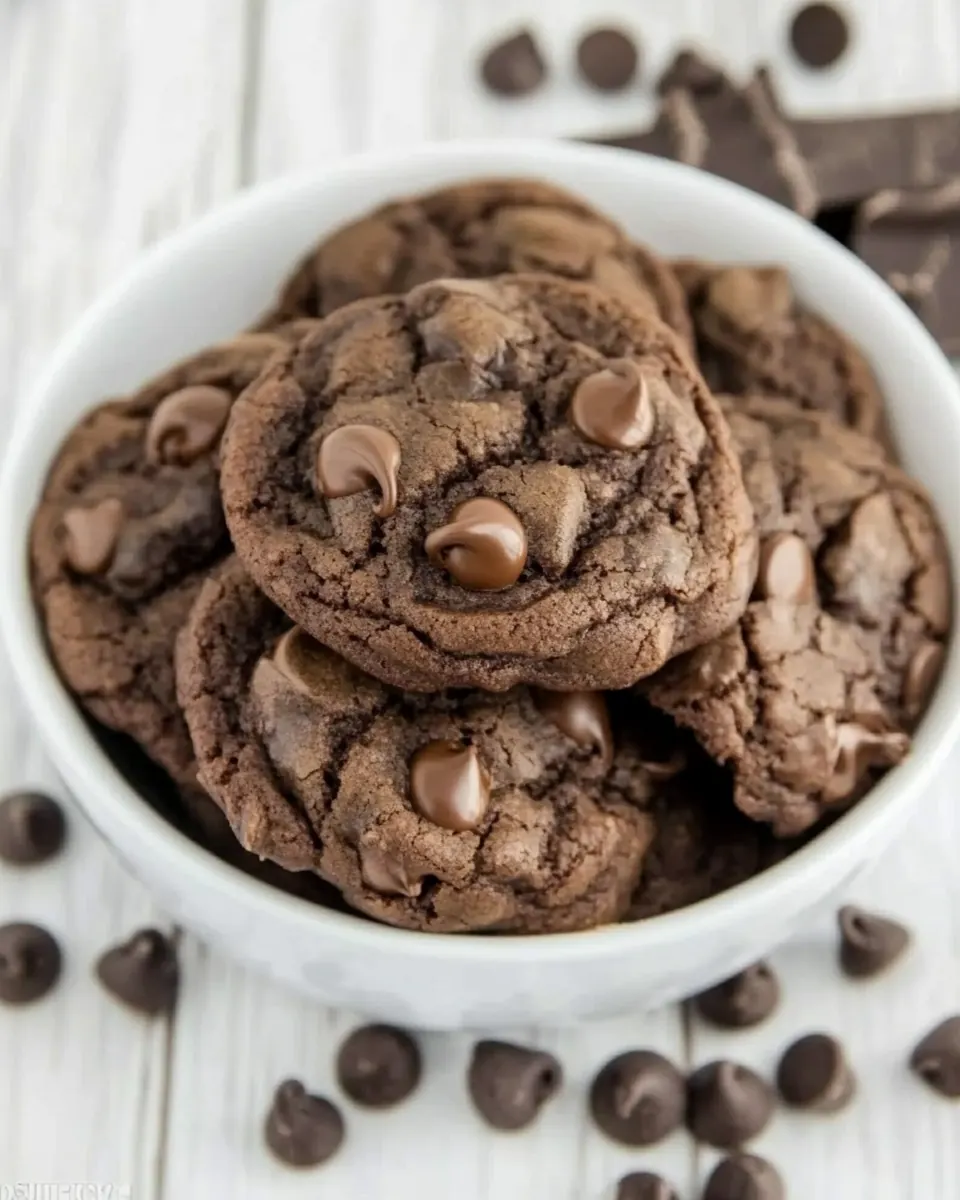 Triple Chocolate Cookies