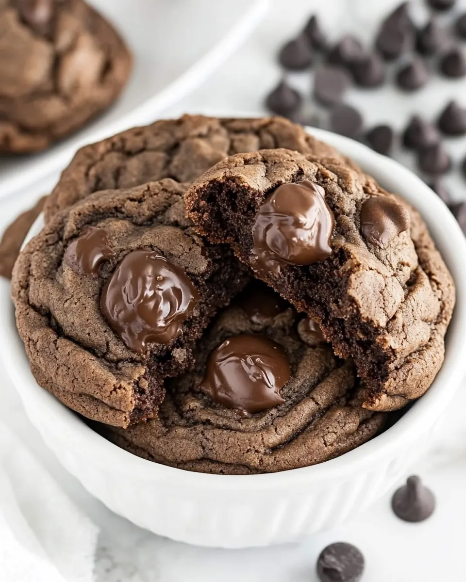 Triple Chocolate Cookies