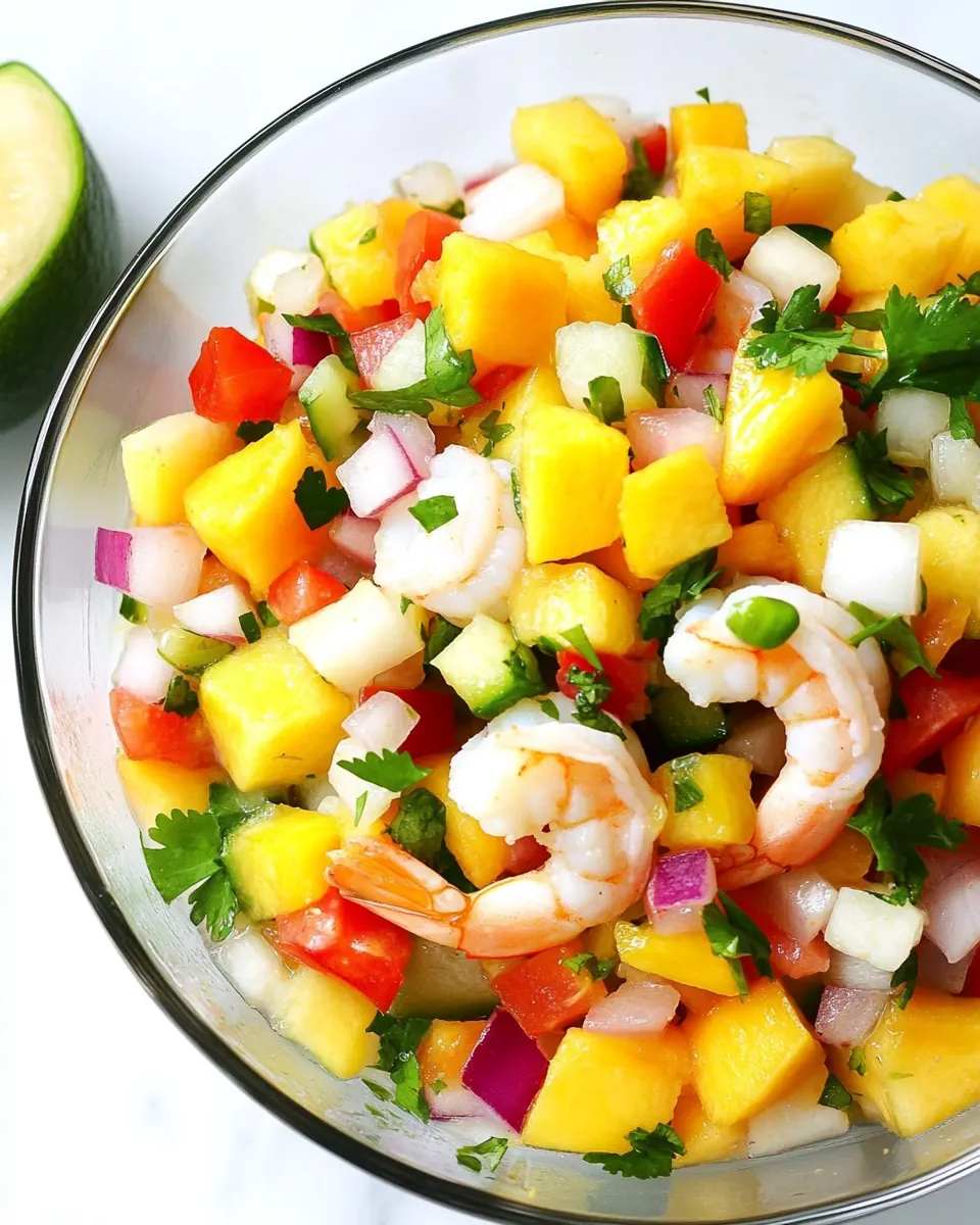 Tropical Mango Shrimp Ceviche