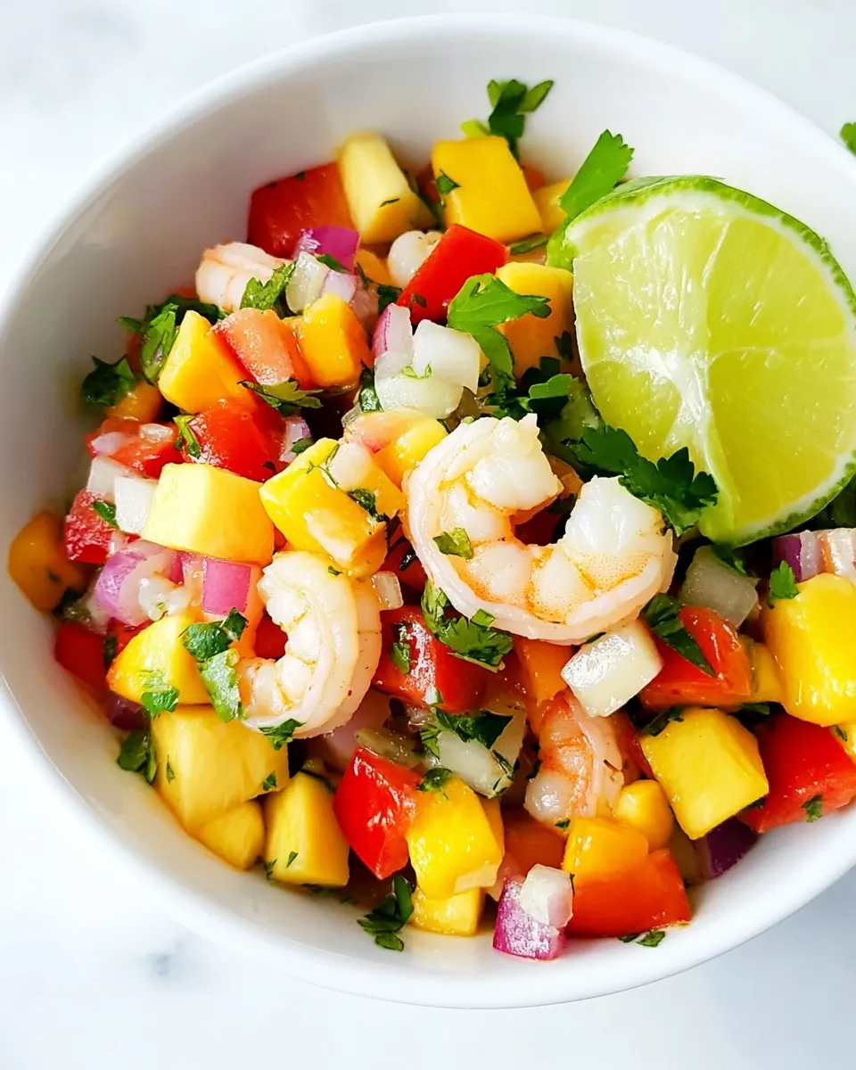 Tropical Mango Shrimp Ceviche