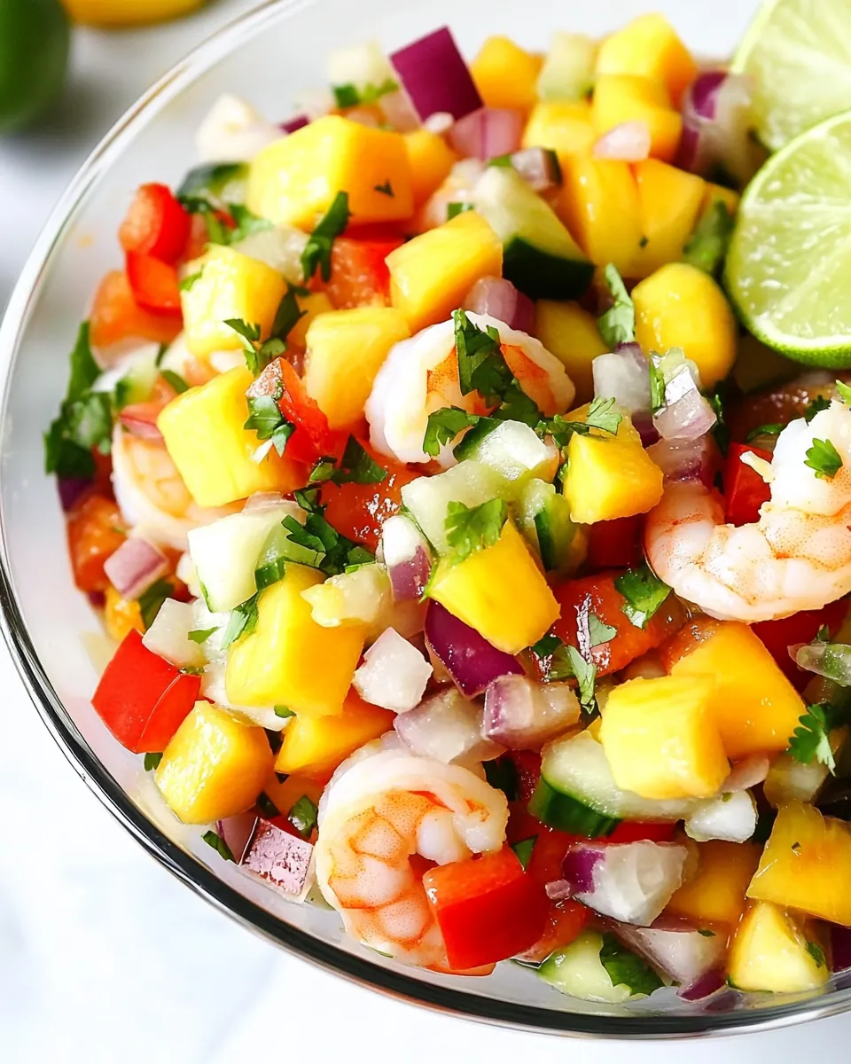 Tropical Mango Shrimp Ceviche