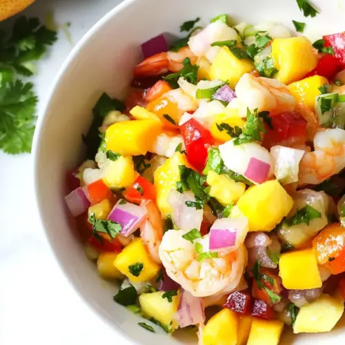 Tropical Mango Shrimp Ceviche