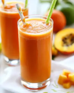 Tropical Papaya Batido Fruit Shake
