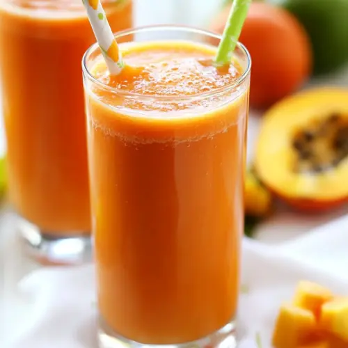 Tropical Papaya Batido Fruit Shake