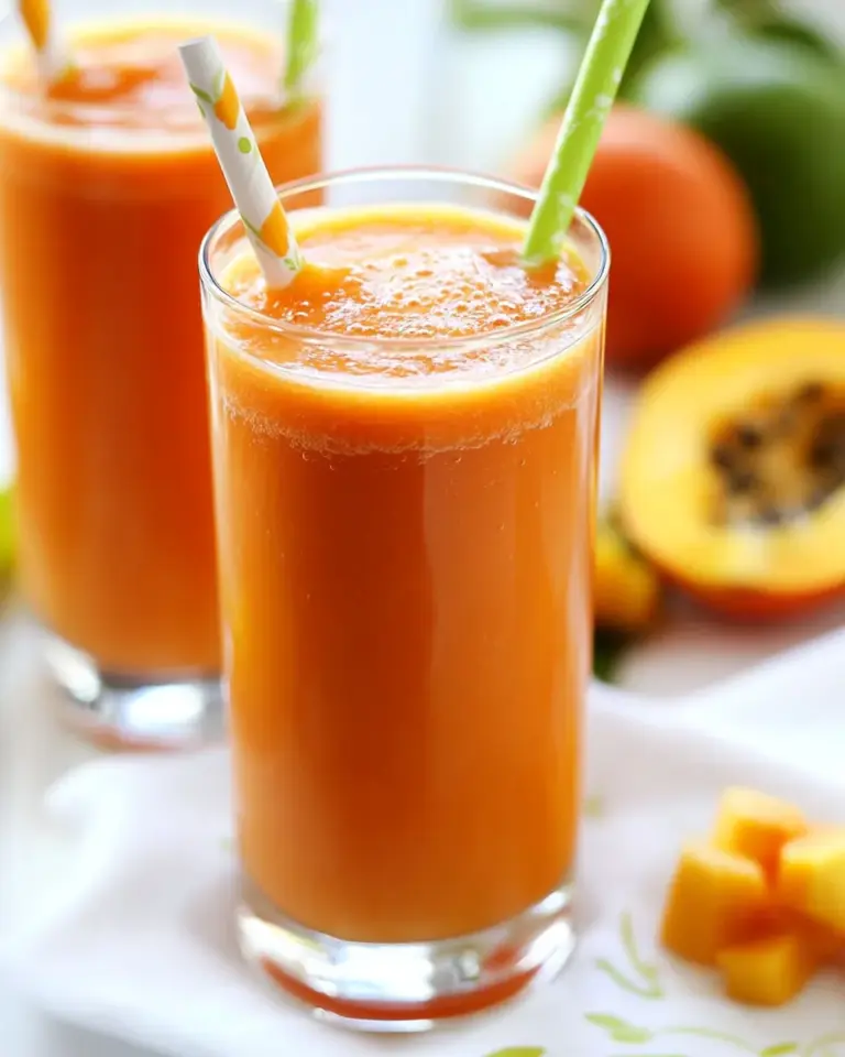 Tropical Papaya Batido Fruit Shake
