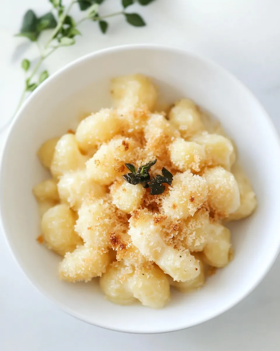 Truffled Gnocchi Macaroni and Cheese