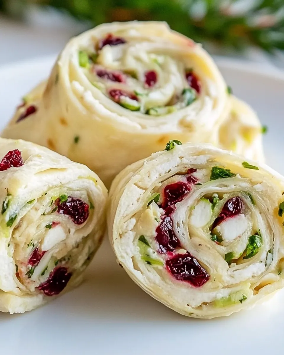 Turkey Cranberry Pinwheels
