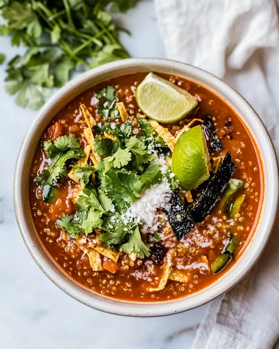 Turkey Enchilada Quinoa Soup