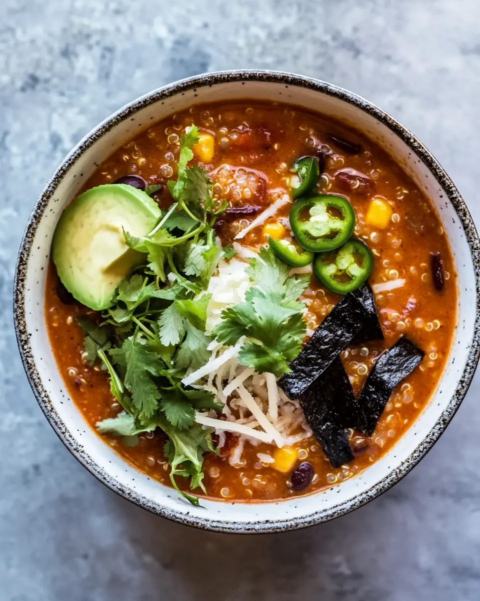 Turkey Enchilada Quinoa Soup