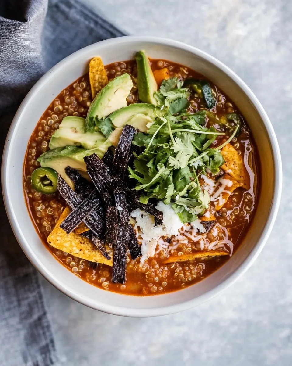 Turkey Enchilada Quinoa Soup