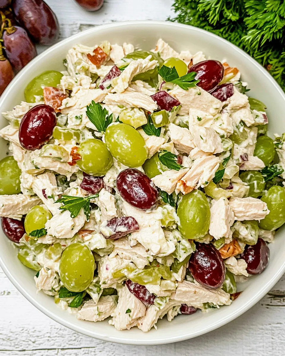Turkey Salad with Grapes