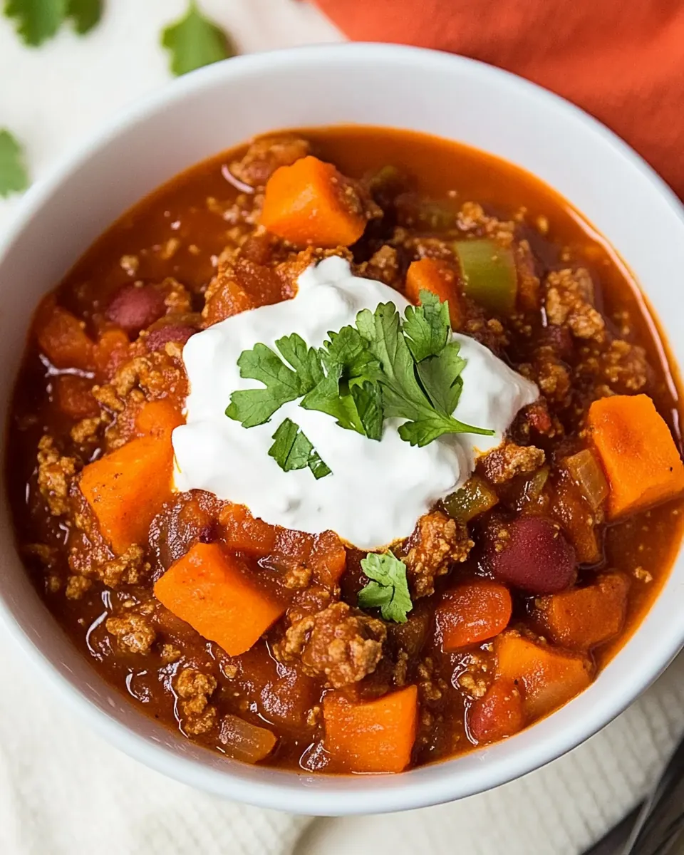 Turkey Sweet Potato Chili