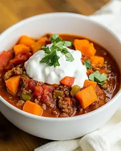 Turkey Sweet Potato Chili