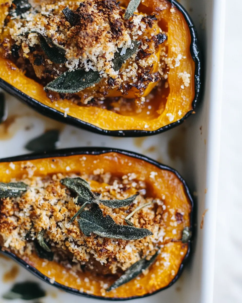 Twice Baked Honeynut Squash with Brown Butter