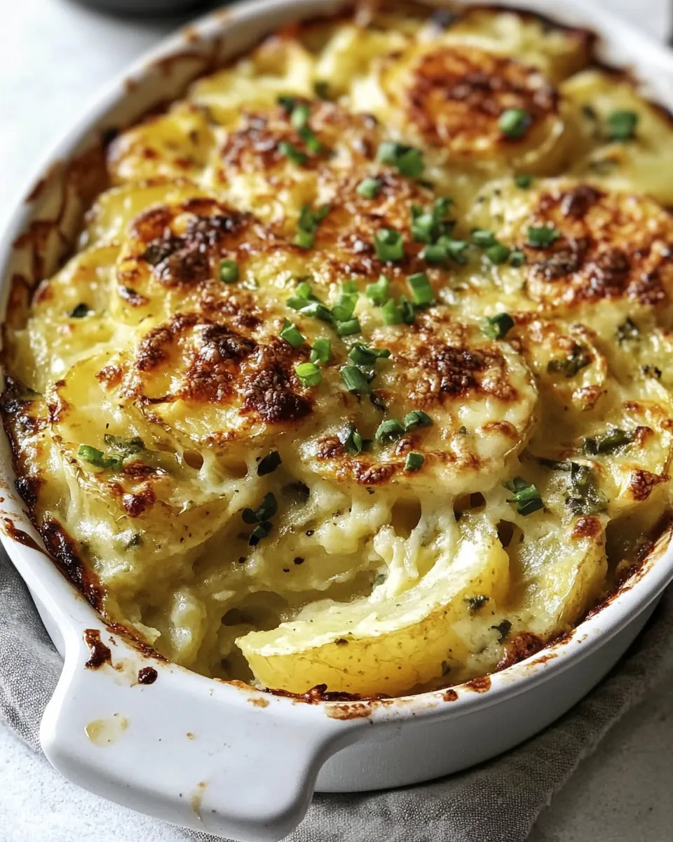 Twice Fired Potatoes Au Gratin