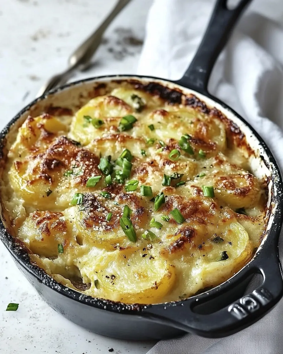Twice Fired Potatoes Au Gratin