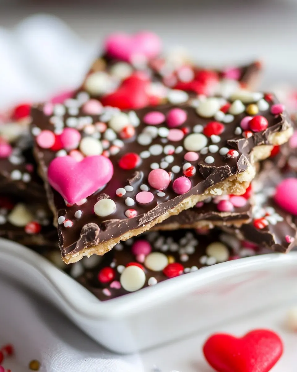 Valentines Day Chocolate Bark
