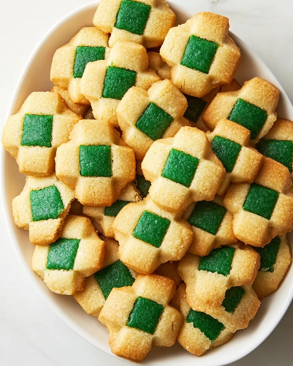 Vanilla Almond Checkerboard Cookies