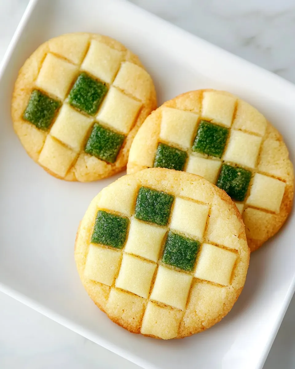 Vanilla Almond Checkerboard Cookies