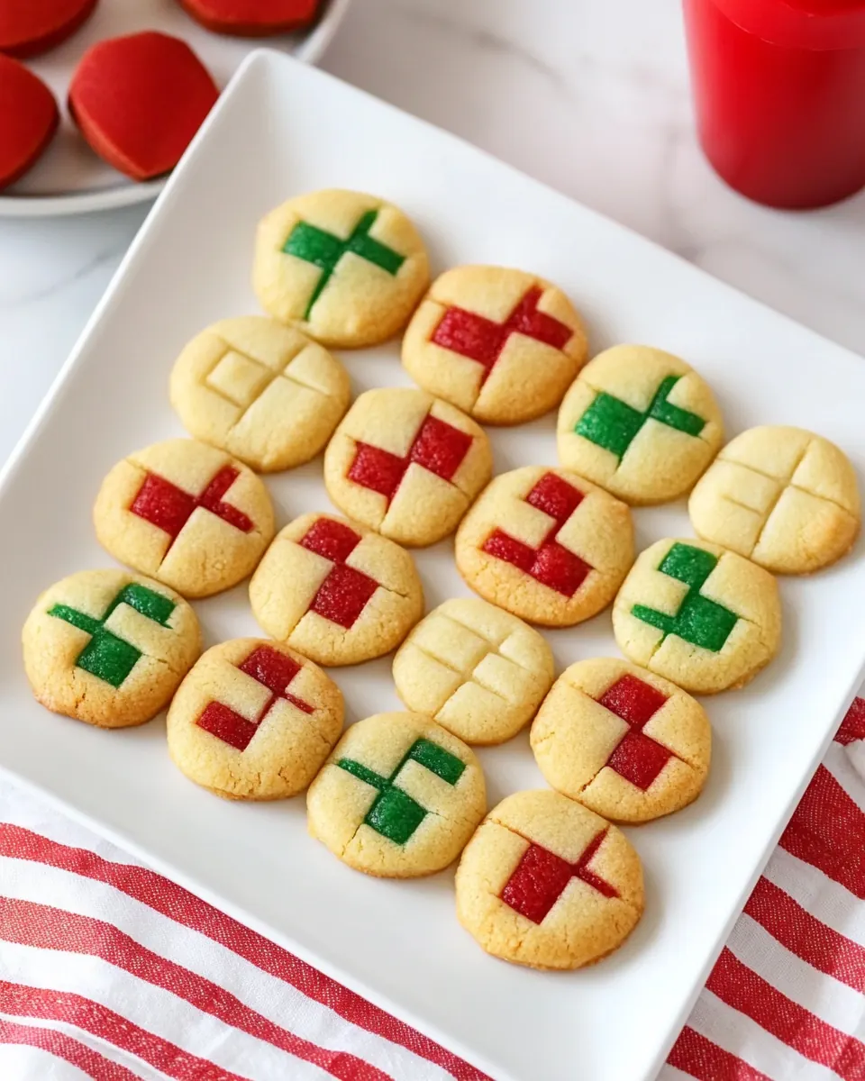 Vanilla Almond Checkerboard Cookies
