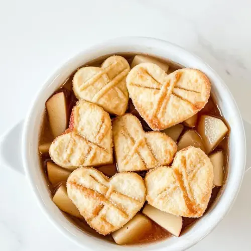 Vanilla Apples with Sweetheart Croutes