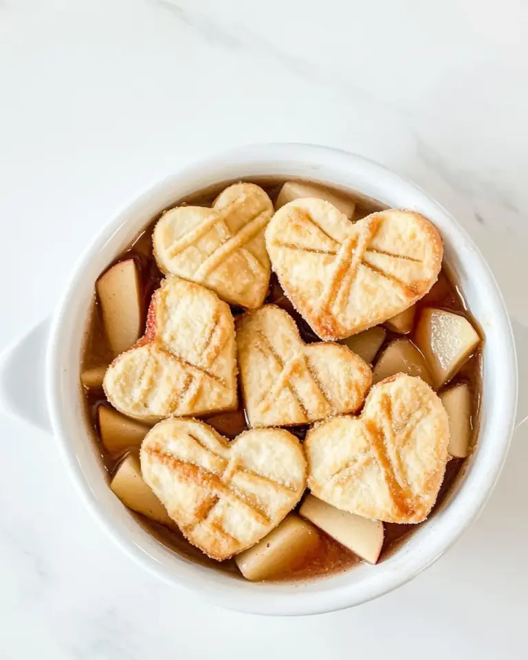 Vanilla Apples with Sweetheart Croutes