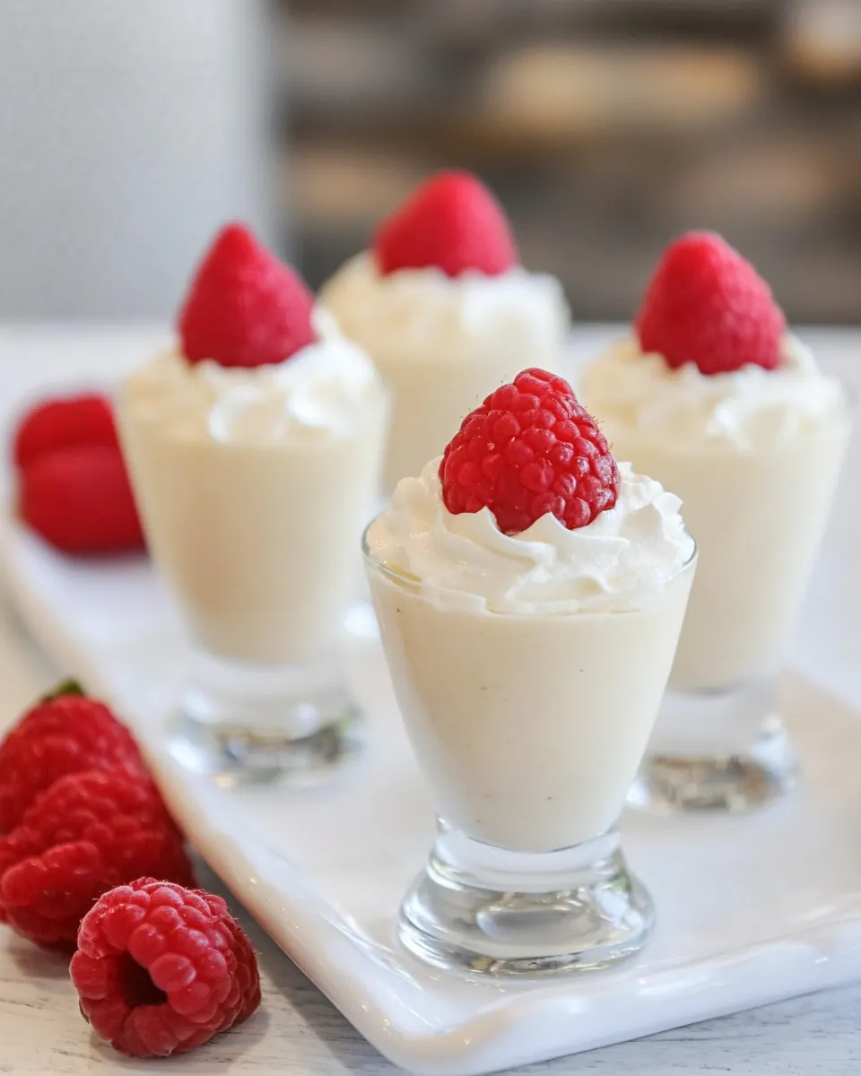 Vanilla Bean Cheesecake Shooters