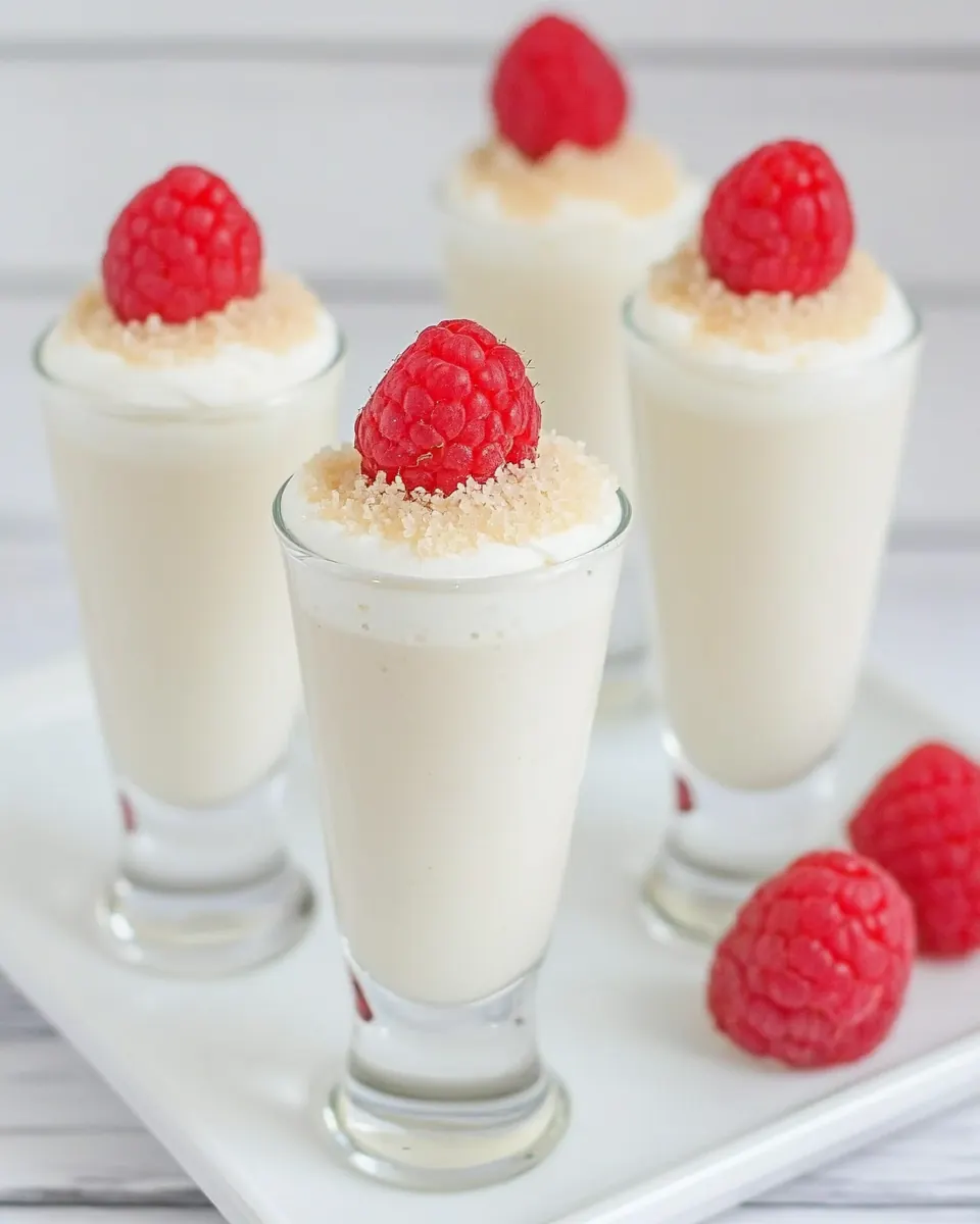 Vanilla Bean Cheesecake Shooters