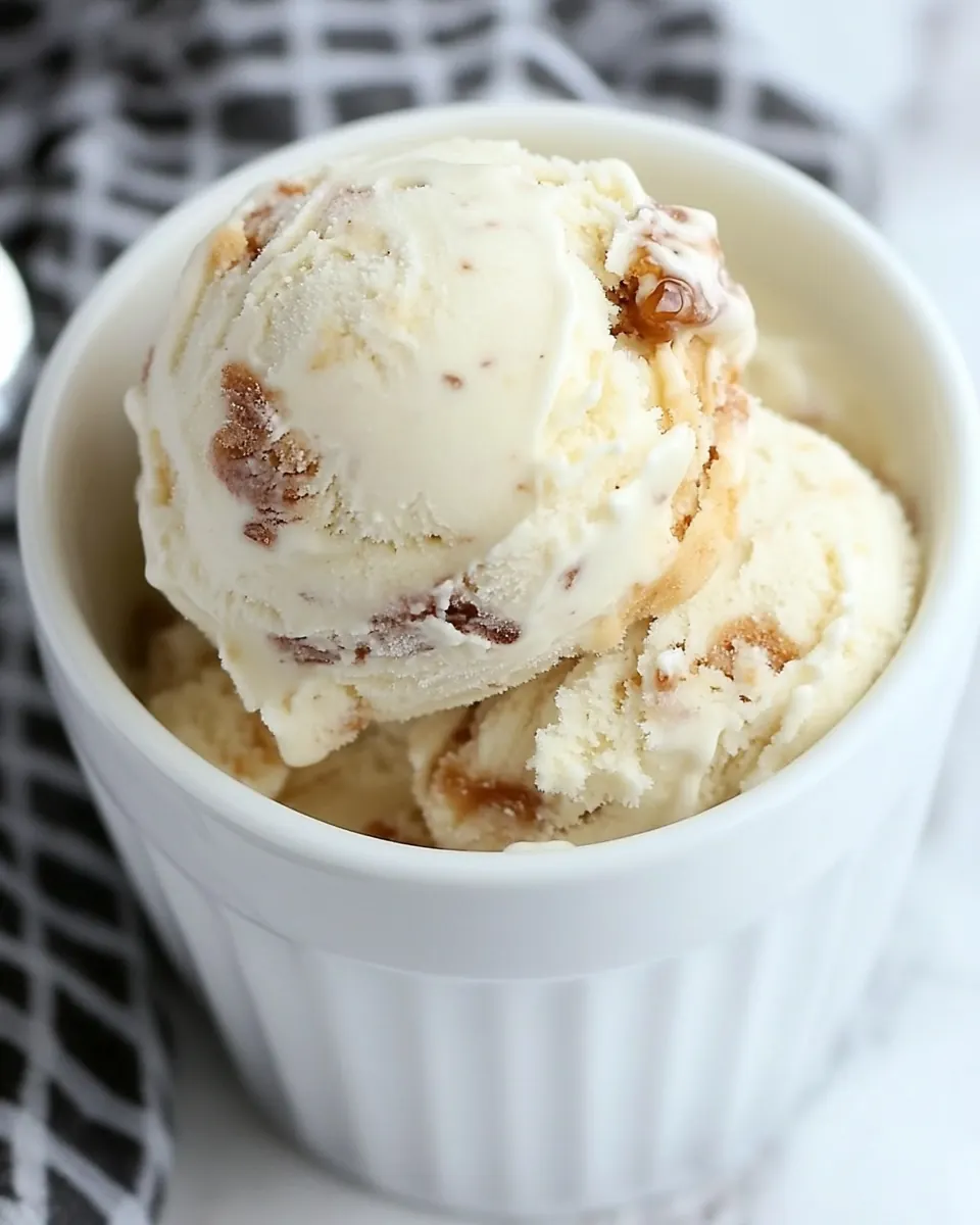 Vanilla Caramel Swirl Ice Cream