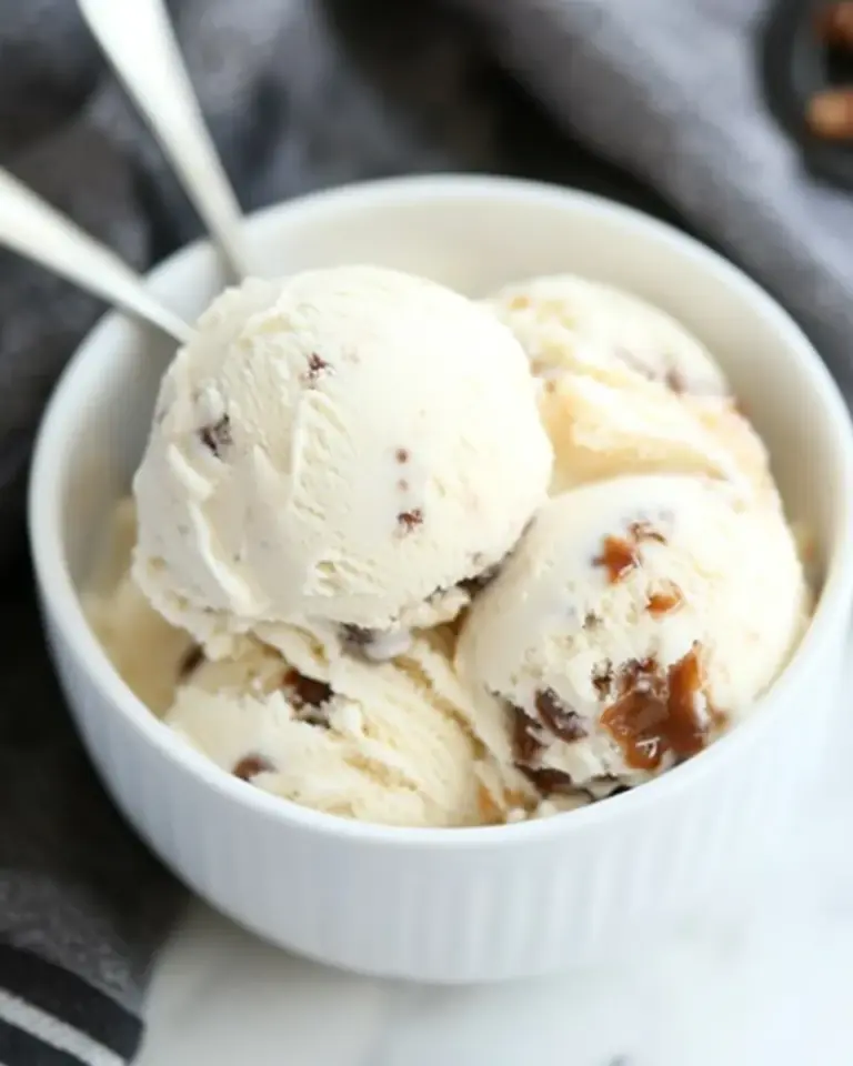 Vanilla Caramel Swirl Ice Cream