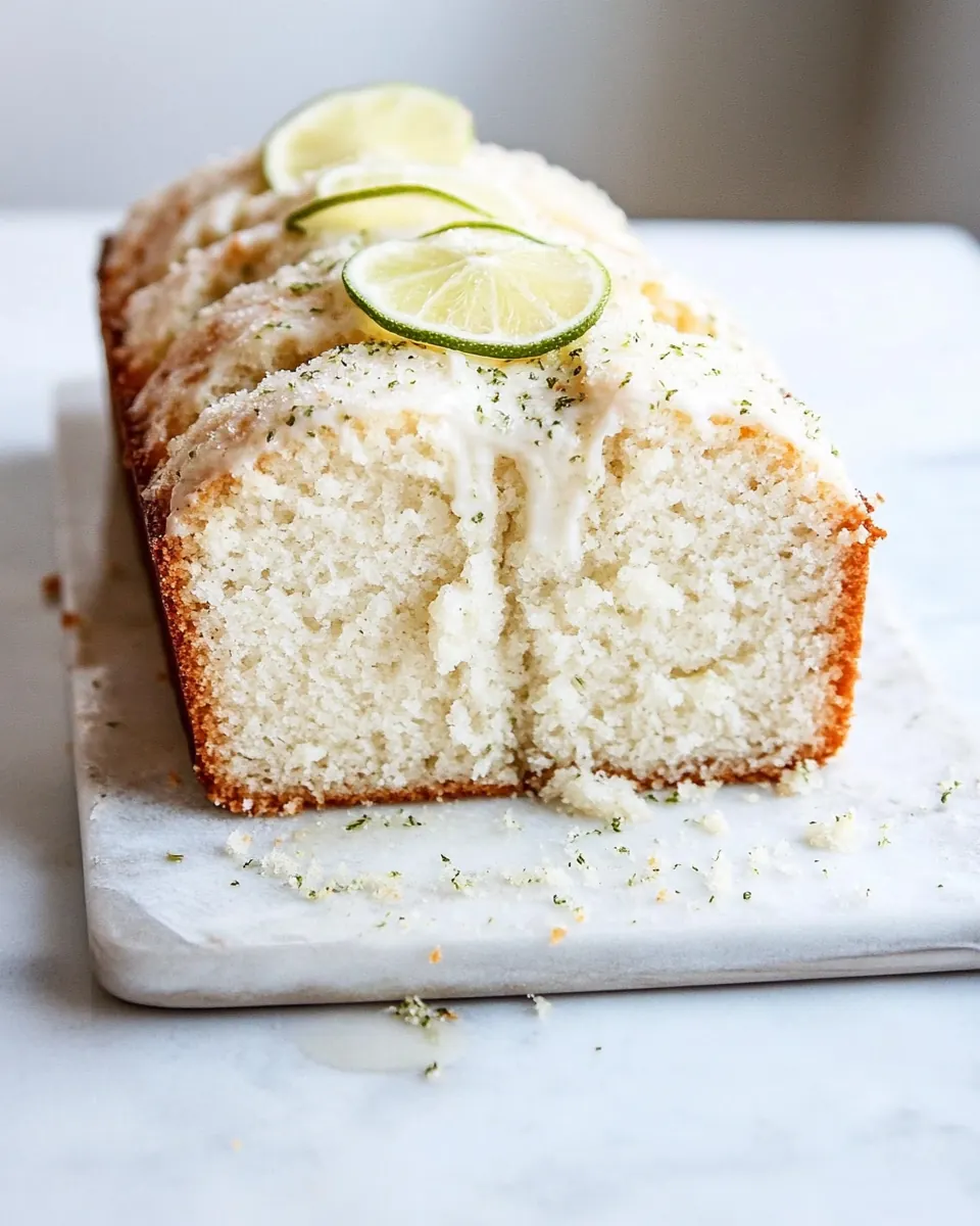 Vanilla Lime Pound Cake