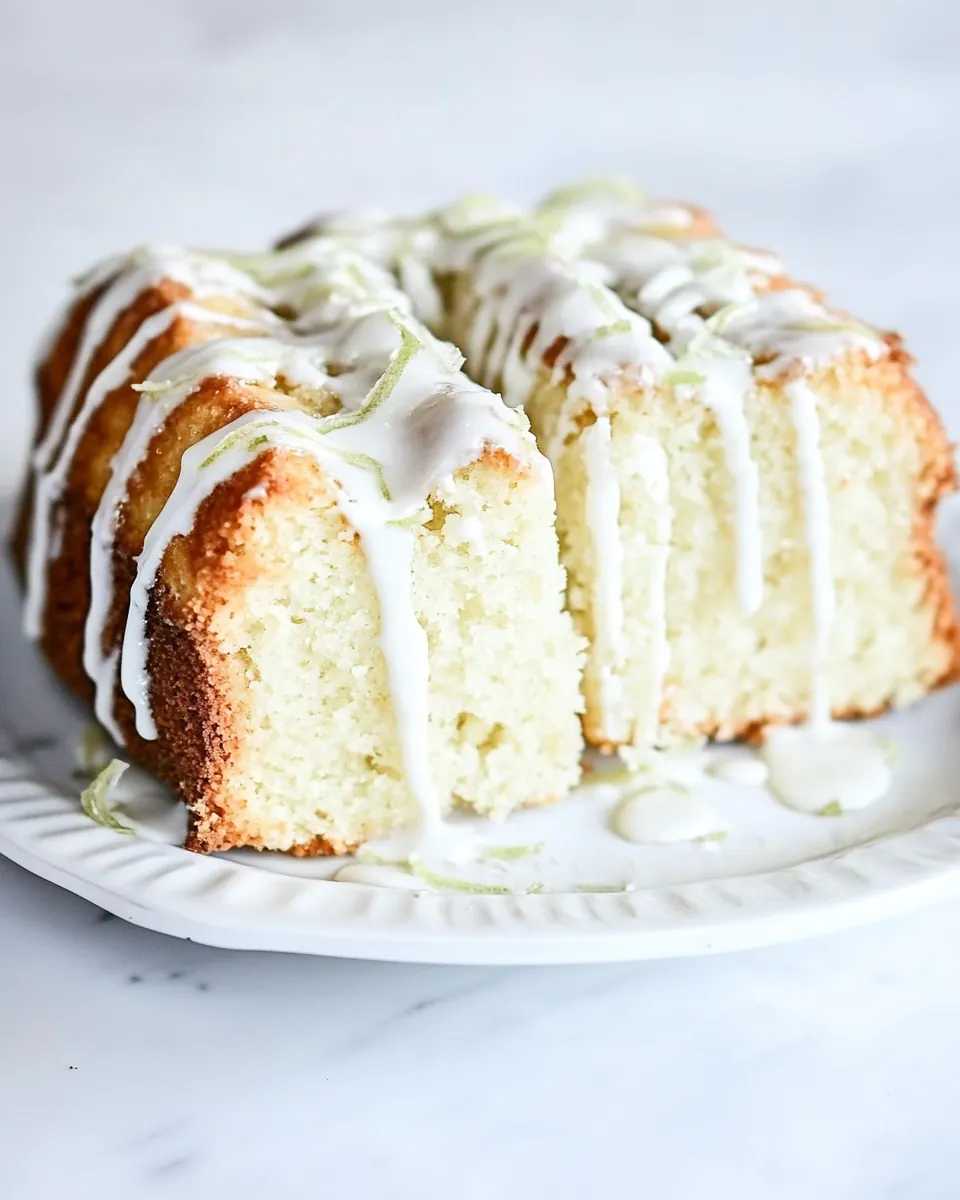 Vanilla Lime Pound Cake