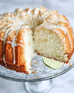 Vanilla Lime Pound Cake