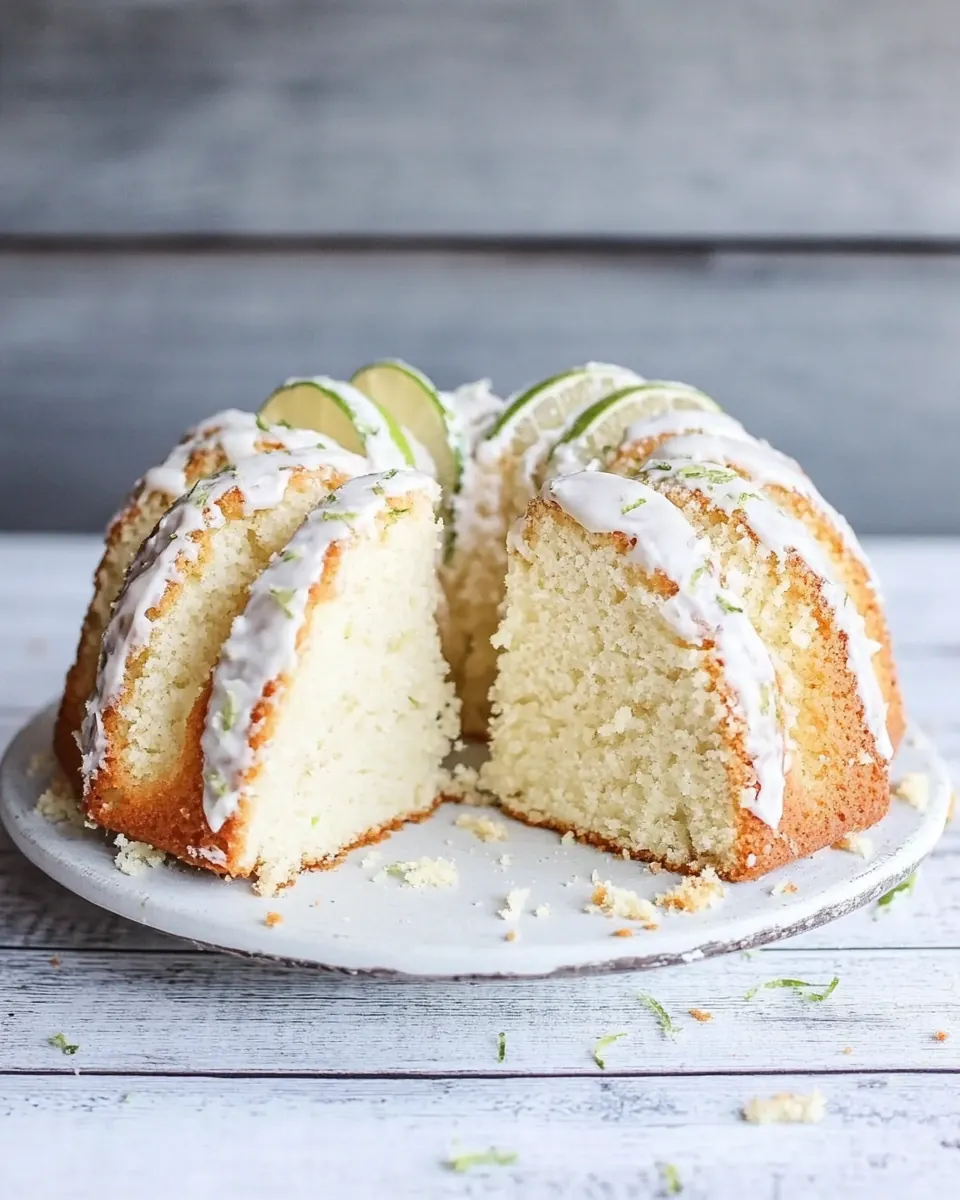 Vanilla Lime Pound Cake