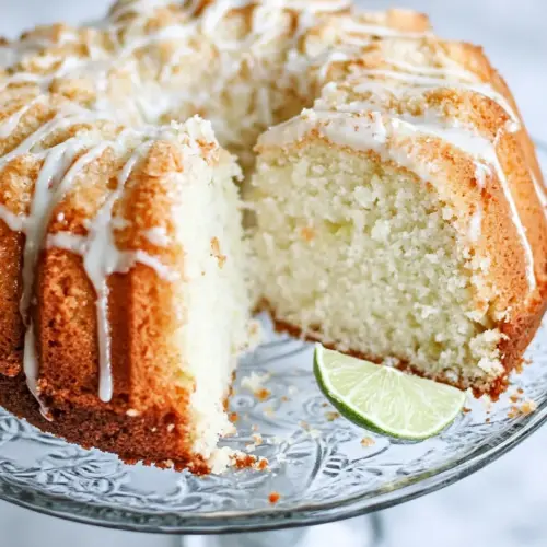 Vanilla Lime Pound Cake