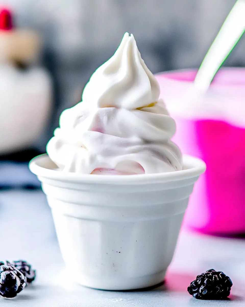 Vanilla Soft Serve Frozen Yogurt