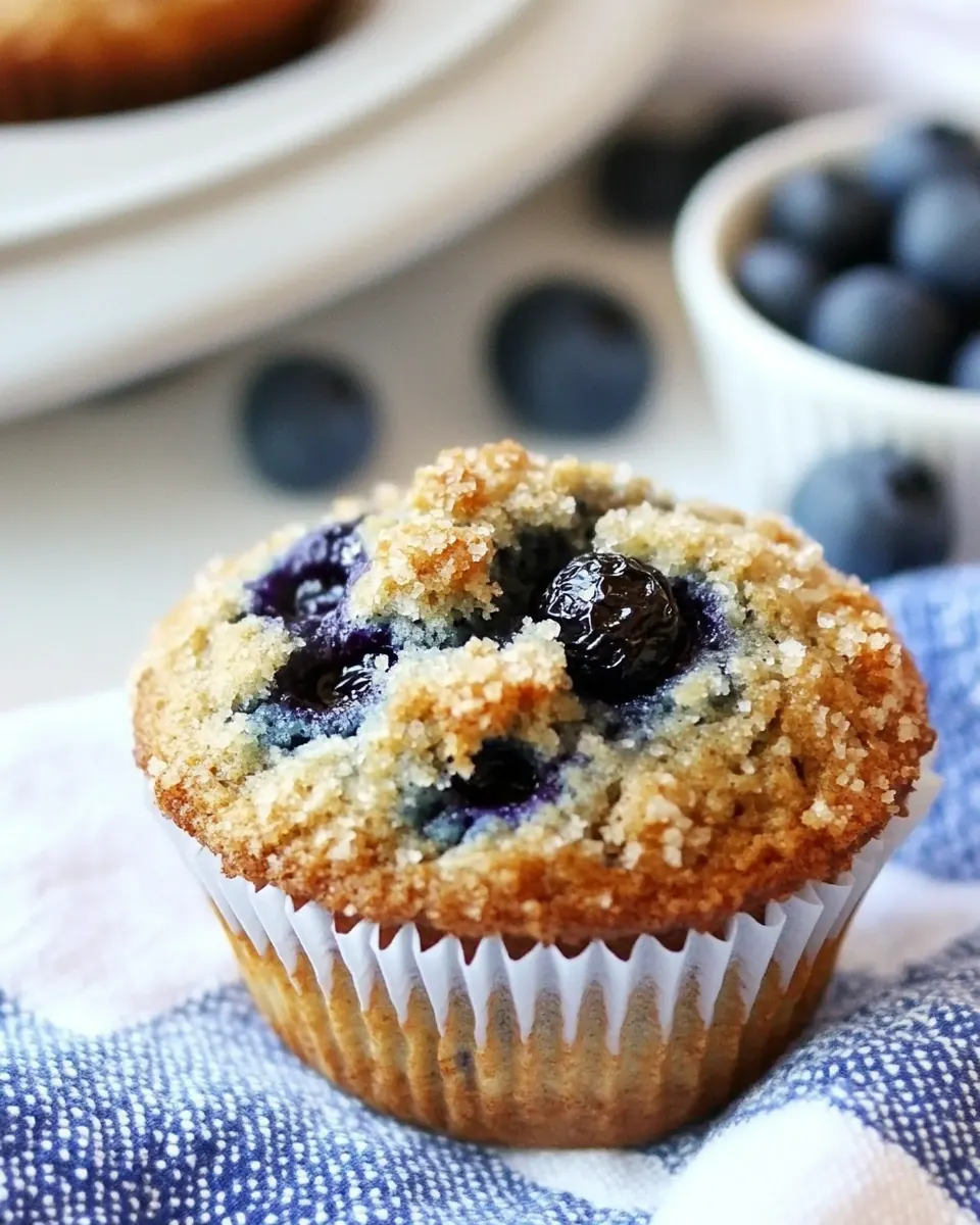 Vegan Banana Blueberry Muffins