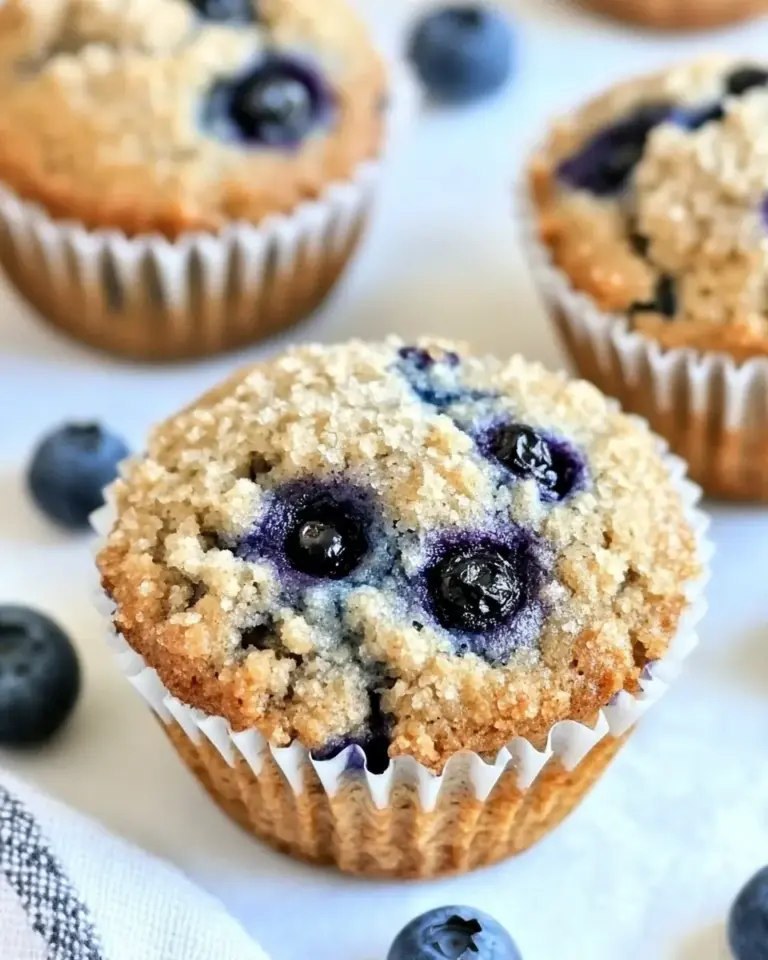 Vegan Banana Blueberry Muffins