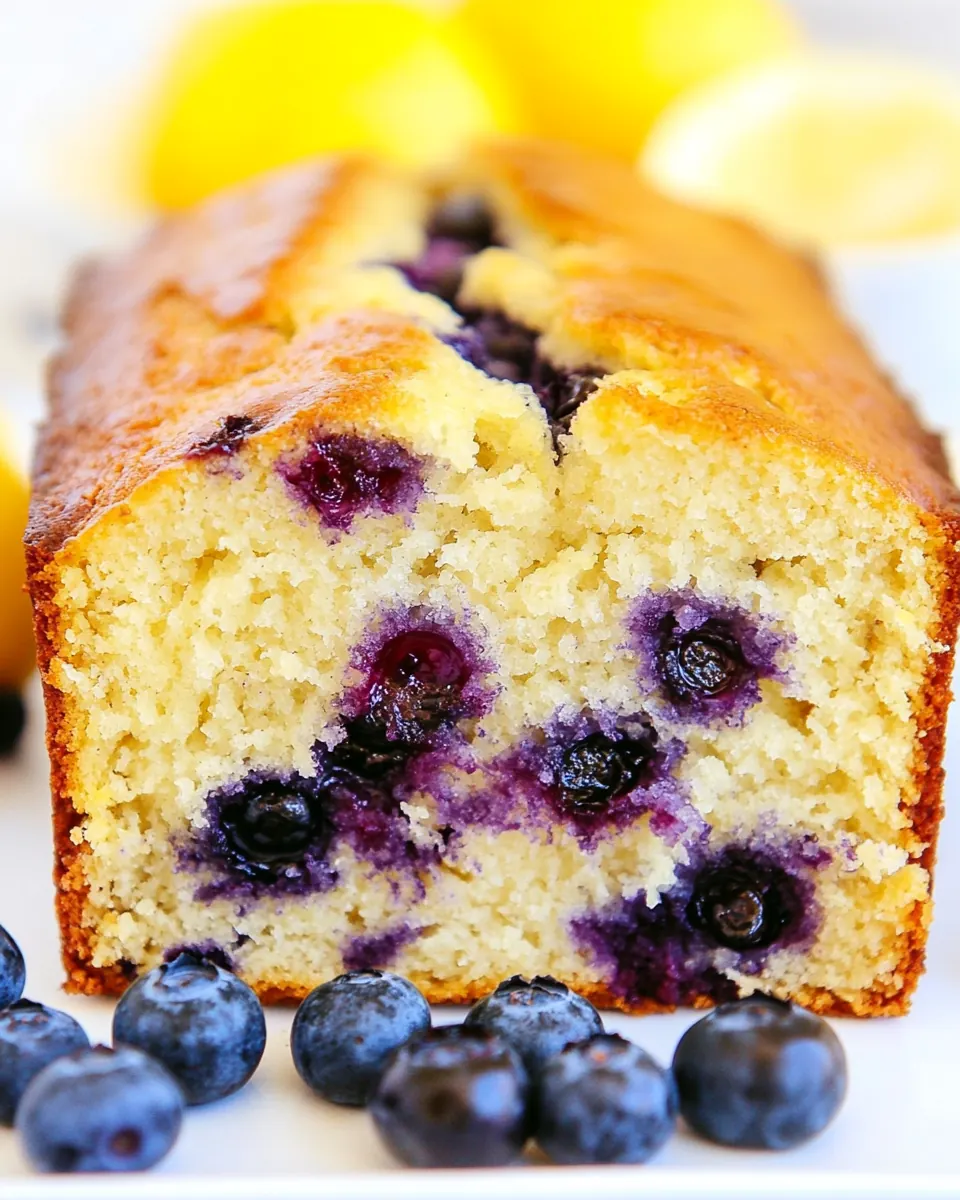 Vegan Lemon Blueberry Bread