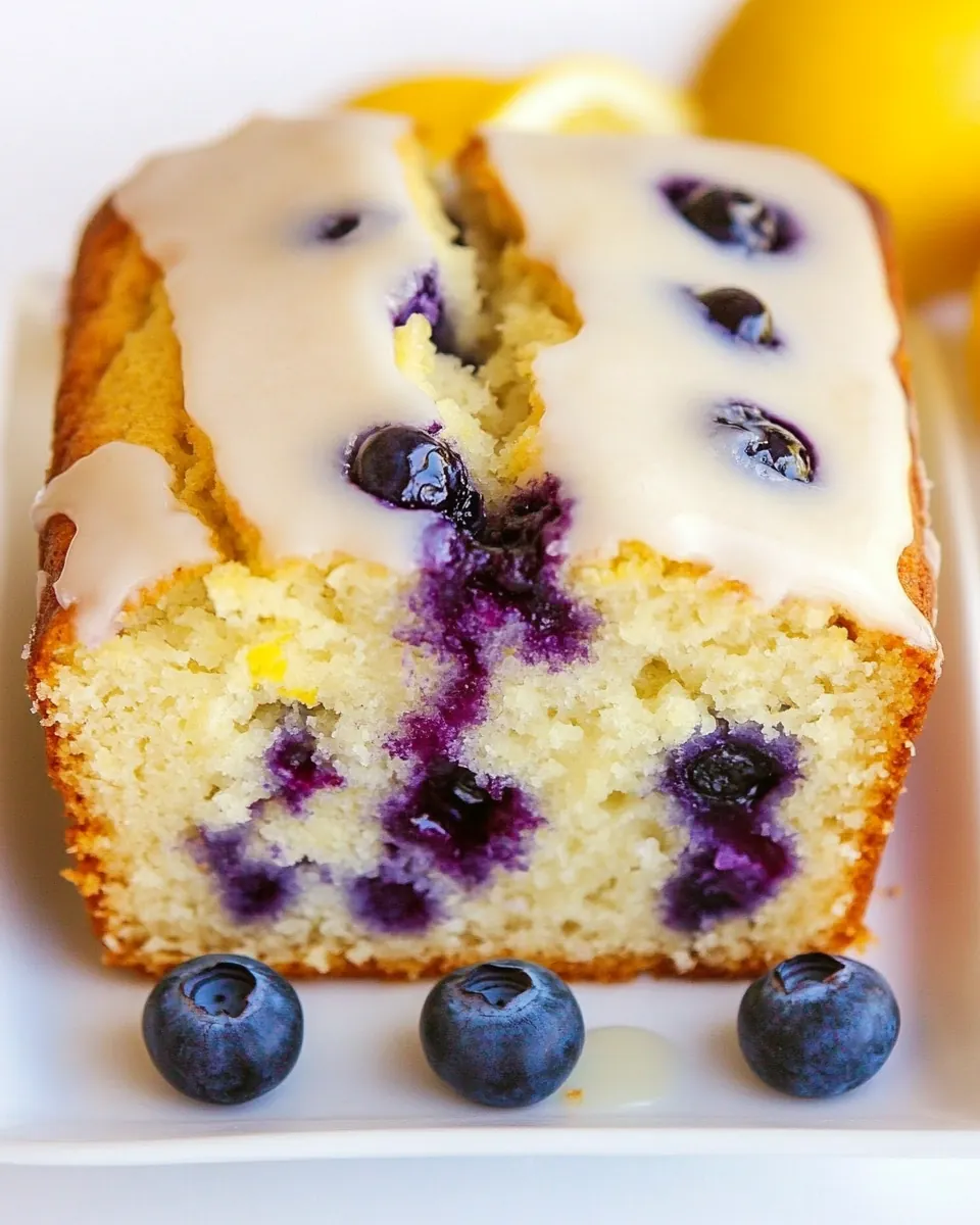 Vegan Lemon Blueberry Bread