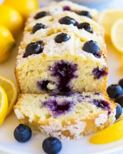 Vegan Lemon Blueberry Bread