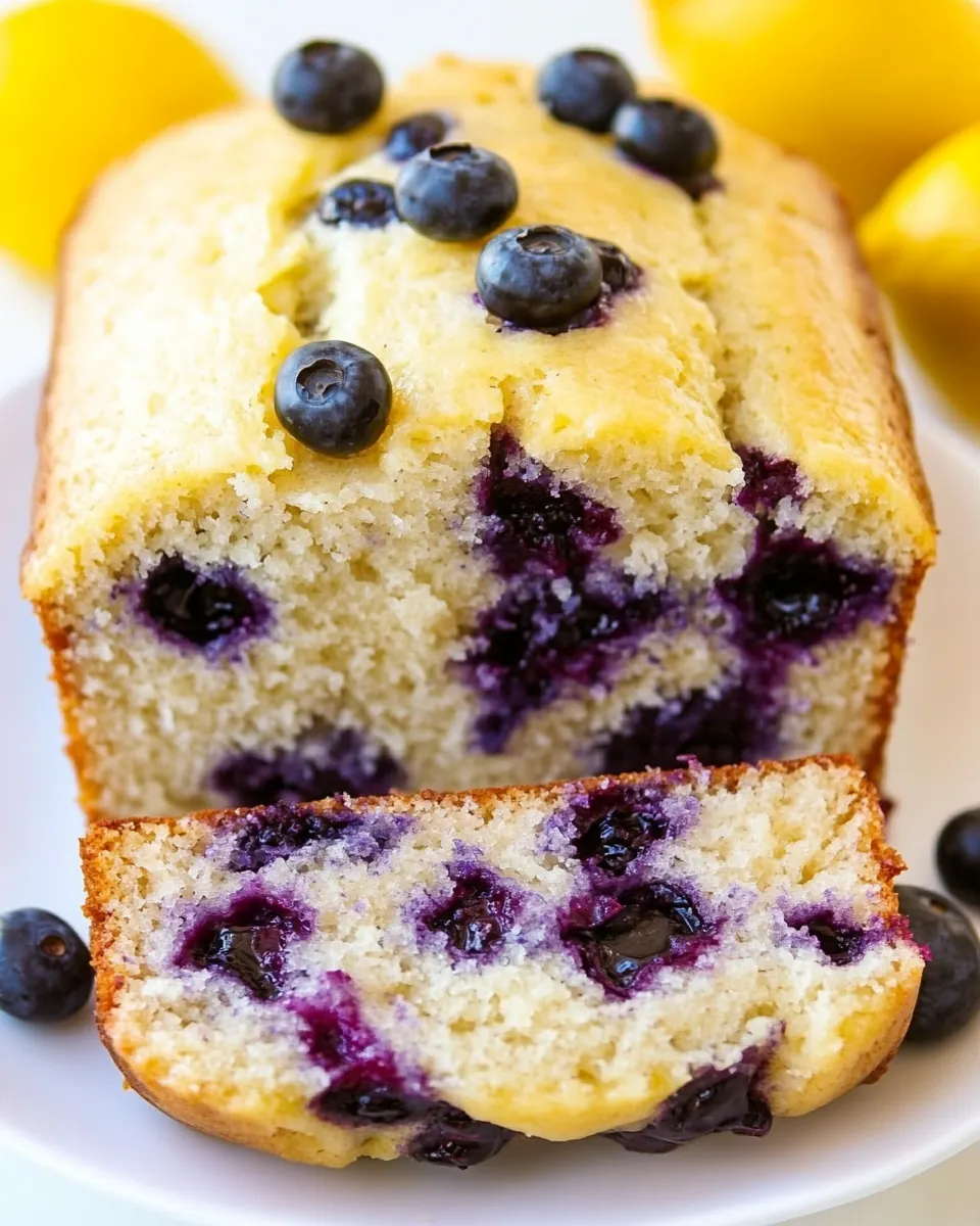 Vegan Lemon Blueberry Bread