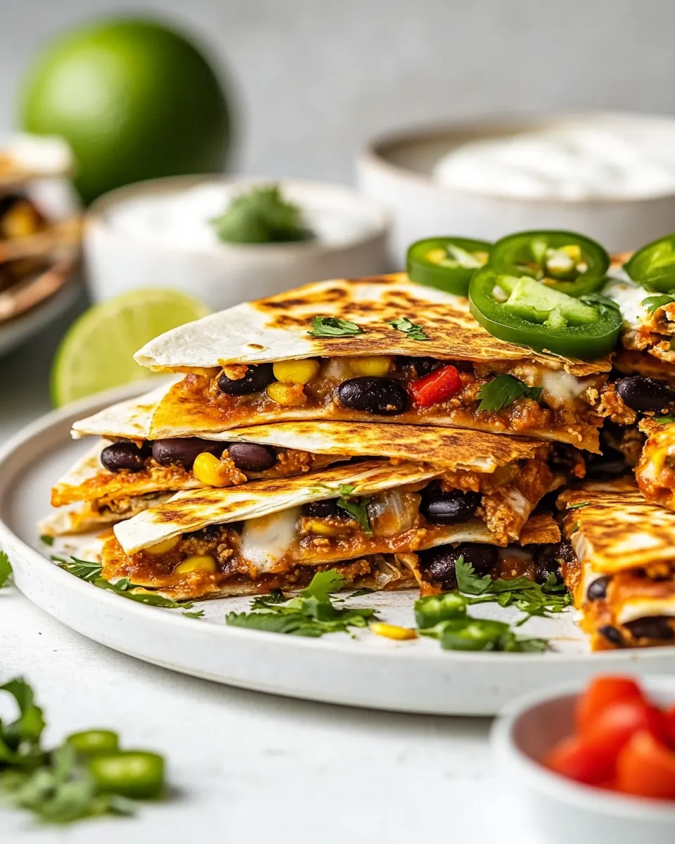 Vegan Sheet Pan Quesadillas