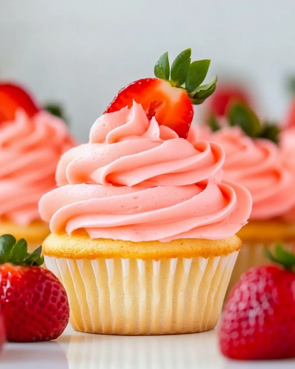Vegan Strawberry Cupcakes