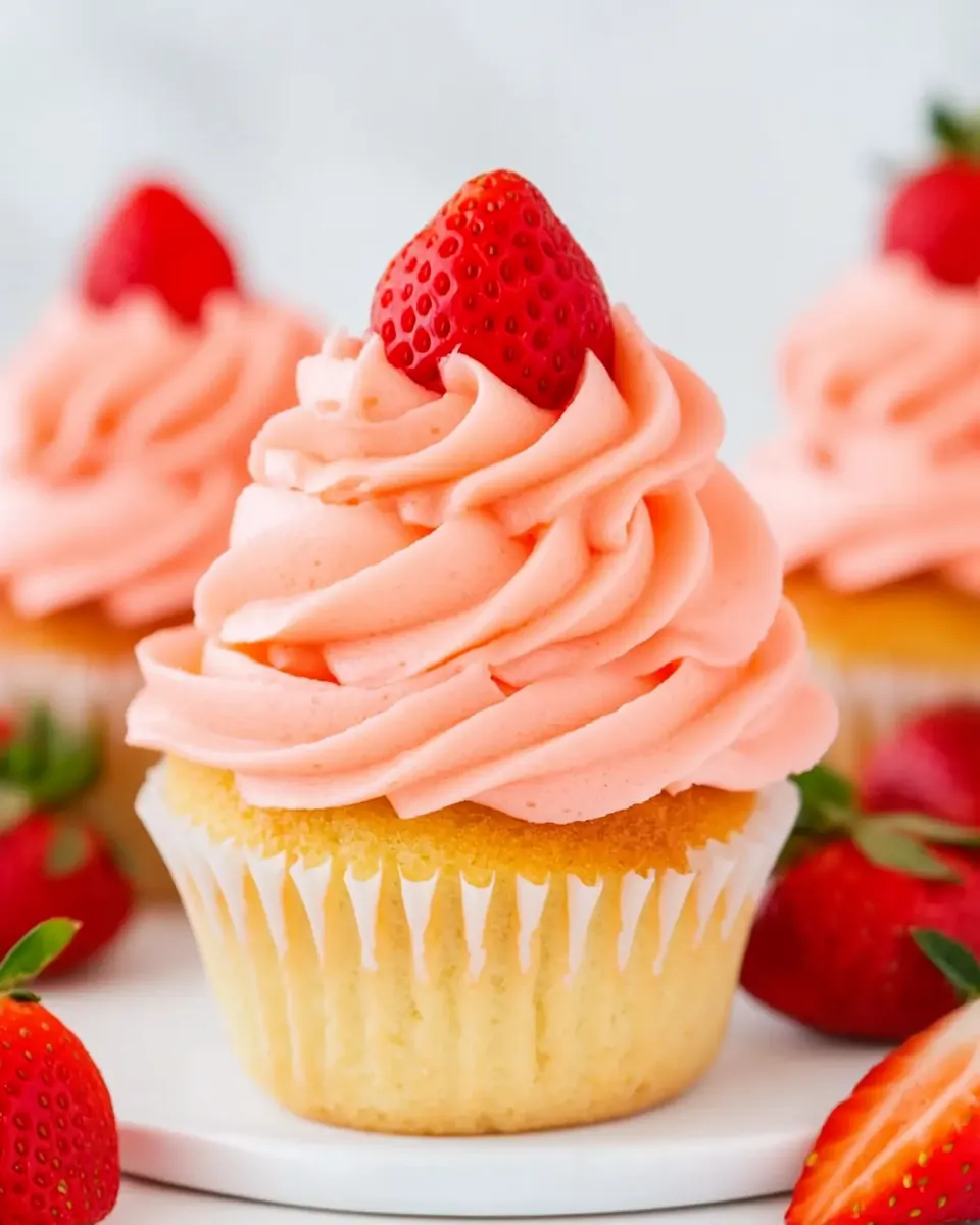 Vegan Strawberry Cupcakes