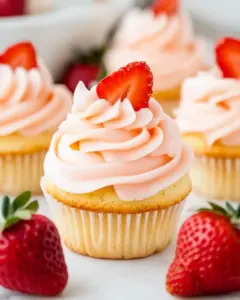 Vegan Strawberry Cupcakes