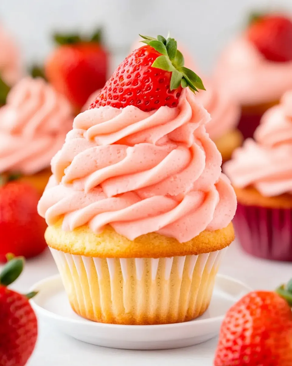 Vegan Strawberry Cupcakes