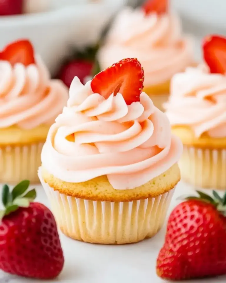 Vegan Strawberry Cupcakes