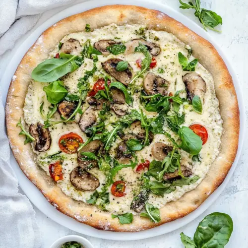 Vegan White Sauce Pizza