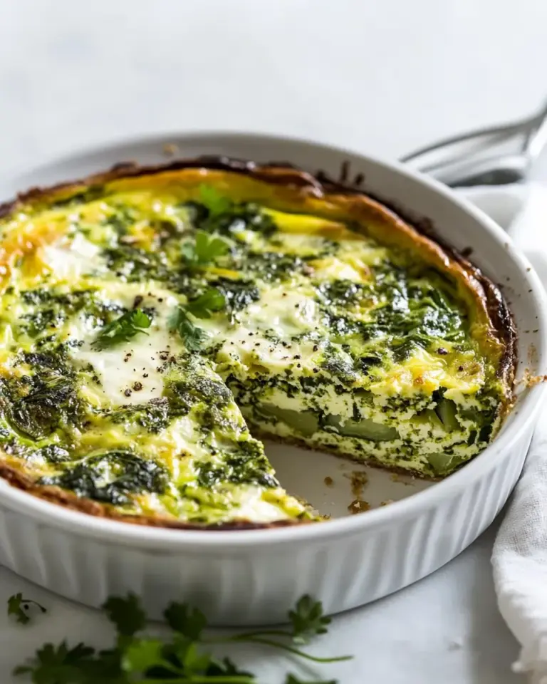 Vegetable Crustless Quiche